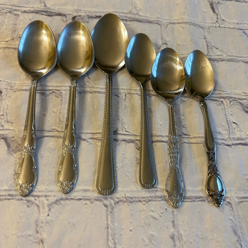 NORTHLAND VINTAGE KOREA GIBSON AND WEST BEND FLATWARE (6) SPOONS
